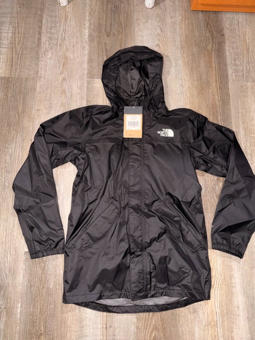 The North Face Boys Stormy Rain Triclimate Jacket Black L 14/16 NWT $99 MSRP